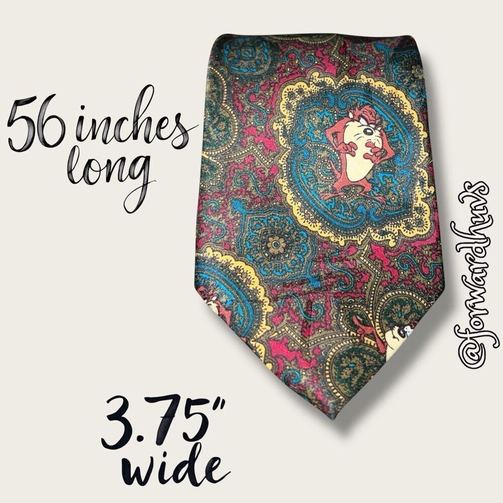 Tasmanian Looney Tunes 100% Silk Necktie